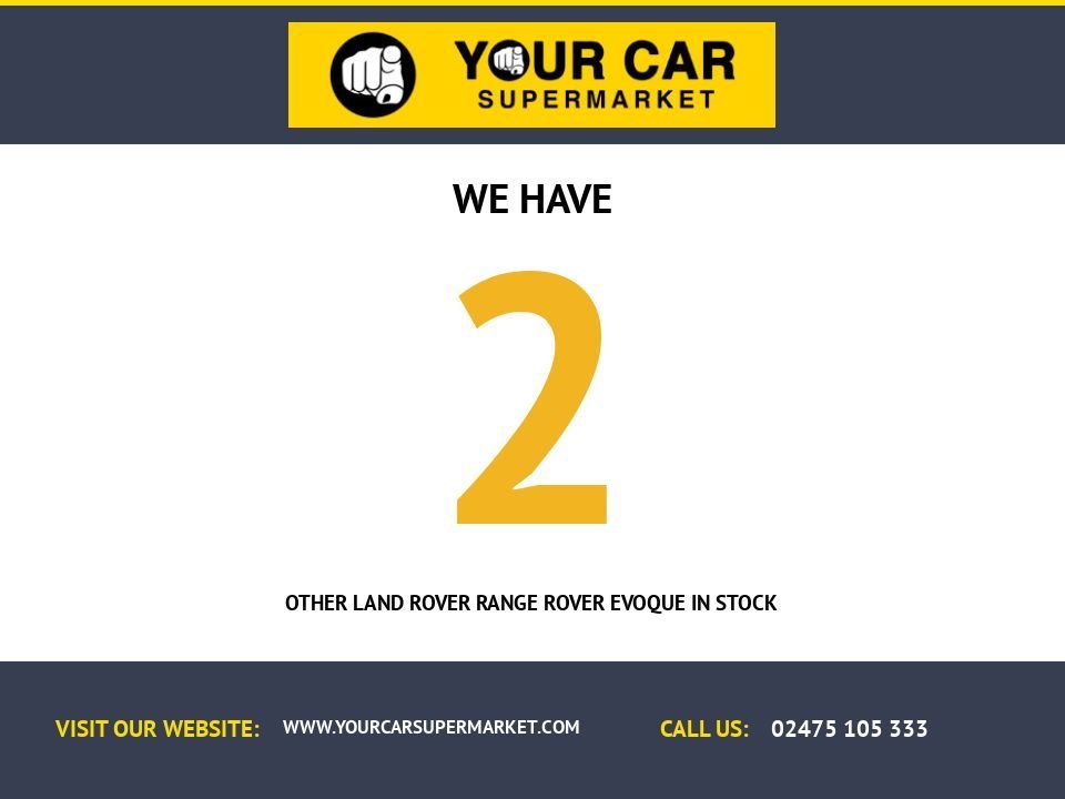 USED 2021 71 LAND ROVER RANGE ROVER EVOQUE 1.5 P300e 12.2kWh R-Dynamic S SUV 5dr Petrol Plug-in Hybrid Auto 4WD Euro 6 (s/s) (309 ps) 1 OWNER