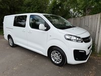USED 2021 71 VAUXHALL VIVARO 2.0 Turbo D 3100 Sportive Crew Van Double Cab 5dr Diesel Auto L2 H1 Euro 6 (s/s) (120 ps) 6 seats-p sensors-air con- auto