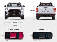 USED 2025 75 KGM MUSSO 2.2D Rebel 4WD 202 BHP Double Cab Pickup Euro 6 ULEZ Free 5-Year or 100,000 Mile Warranty | Rear-view camera | Luxury TPU leather seats | 12.3&rdquo; HD screen