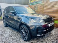 USED 2020 11 LAND ROVER DISCOVERY 3.0 SD V6 HSE Luxury SUV 5dr Diesel Auto 4WD Euro 6 (s/s) (306 ps) Absolutely full specification, Head up display, 23 inch Alloys, Tow assist, Electric tow bar, heated and cooled seats. Genuine rear entertainment with DVD players. WIFI and hotspot. Black leather red piping. Finished in Carpathian grey with Black pack. In control subscription up to date, active tracker and Ghost. STUNNING !