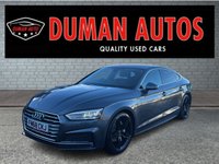 USED 2019 68 AUDI A5 2.0 TDI 40 S line Sportback 5dr Diesel S Tronic Euro 6 (s/s) (190 ps) DAYTIME RUNNING LIGHTS+ PART LEATHER TRIM+ CRUISE CONTROL+ AUTO WIPERS+ AUTO HEADLIGHTS+ AUTO FUNCTION STEARING WHEEL+ REVERSING CAMERA+ PARKING AID+ DUAL CLIMATE CONTROL+ FRONT HEATED SEATS+ KEYLESS+ TRACTION CONTROL+ SAT NAV+ DAB+ USB+ BLUETOOTH+ FOG/CORNERING LIGHTS+ HEATING AND FOLDING MIRRORS+ AUTO TAILGATE+ SPARE WHEEL+ 19 INCH ALLOY WHEELS+ PRIVACY GLASS+