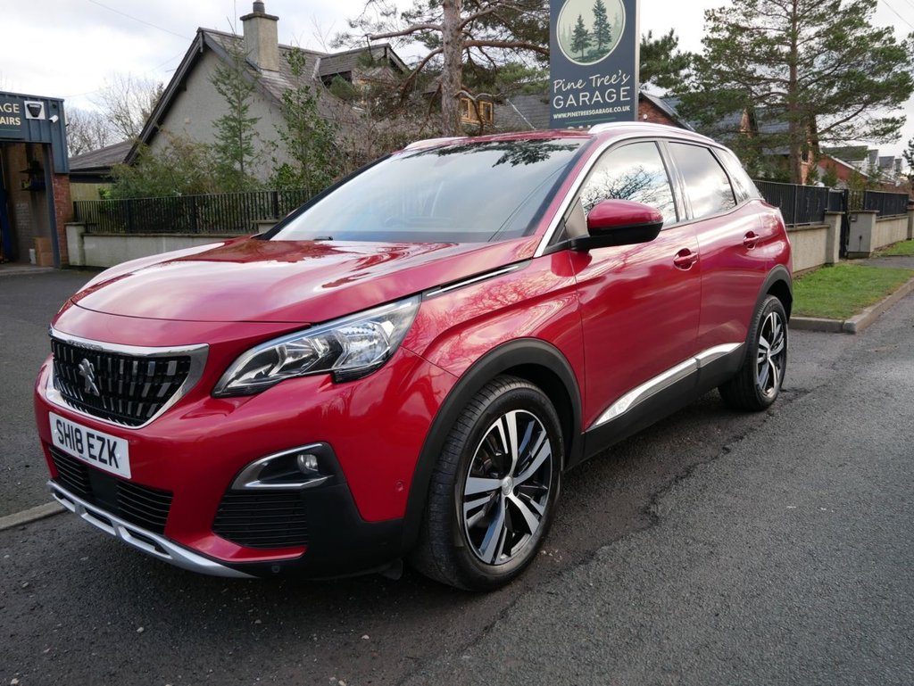 USED 2018 18 PEUGEOT 3008 1.5 BlueHDi Allure SUV 5dr Diesel Manual Euro 6 (s/s) (130 ps) 2 KEYS, 12 MONTHS MOT