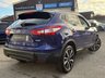 USED 2014 14 NISSAN QASHQAI 1.5 dCi Tekna SUV 5dr Diesel Manual 2WD Euro 5 (s/s) (110 ps) Finished in INK BLUE MET with contrasting EBONY BLACK HEATED LEATHER SEATS. The Qashqai is one of the best selling SUV's around at the moment. This Top of the range edition is comfy, easy to drive and has enough space for 5 adults. Features include, &pound;20 ROAD TAX, 19" Alloys, Full heated leather, Sat Nav, Pan Roof, 360 Reverse Cameras, DAB, B/Tooth, Auto Parking and much more. Dealer serviced at 8355 miles, 16994 miles, 25908 miles, 34450 miles, 46652 miles, 56942 miles and CAM BELT.