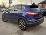 USED 2014 14 NISSAN QASHQAI 1.5 dCi Tekna SUV 5dr Diesel Manual 2WD Euro 5 (s/s) (110 ps) Finished in INK BLUE MET with contrasting EBONY BLACK HEATED LEATHER SEATS. The Qashqai is one of the best selling SUV's around at the moment. This Top of the range edition is comfy, easy to drive and has enough space for 5 adults. Features include, &pound;20 ROAD TAX, 19" Alloys, Full heated leather, Sat Nav, Pan Roof, 360 Reverse Cameras, DAB, B/Tooth, Auto Parking and much more. Dealer serviced at 8355 miles, 16994 miles, 25908 miles, 34450 miles, 46652 miles, 56942 miles and CAM BELT.
