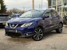 USED 2014 14 NISSAN QASHQAI 1.5 dCi Tekna SUV 5dr Diesel Manual 2WD Euro 5 (s/s) (110 ps) Finished in INK BLUE MET with contrasting EBONY BLACK HEATED LEATHER SEATS. The Qashqai is one of the best selling SUV's around at the moment. This Top of the range edition is comfy, easy to drive and has enough space for 5 adults. Features include, &pound;20 ROAD TAX, 19" Alloys, Full heated leather, Sat Nav, Pan Roof, 360 Reverse Cameras, DAB, B/Tooth, Auto Parking and much more. Dealer serviced at 8355 miles, 16994 miles, 25908 miles, 34450 miles, 46652 miles, 56942 miles and CAM BELT.