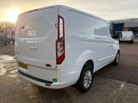 USED 2022 22 FORD TRANSIT CUSTOM Limited L1 H1 2.0 280 EcoBlue SWB Diesel Panel Van AUTO Euro 6 (s/s) (130 bhp) Only 80,486 miles - Last service on 19.08.2025 @ 75,183 miles - EURO 6, A/C, SATNAV, reversing camera, front & rear parking sensors, heated seats, alloys, heated screen, cruise control, Bluetooth, electric power folding mirrors, E/W, DAB Radio with Apple car play, USB port, start/stop, factory fitted bulkhead, colour coded, auto headlights, side loading door, ply lined, front fog lights, remote Central Locking, spare key, finance arranged on site & 6 months premium AutoGuard warranty
