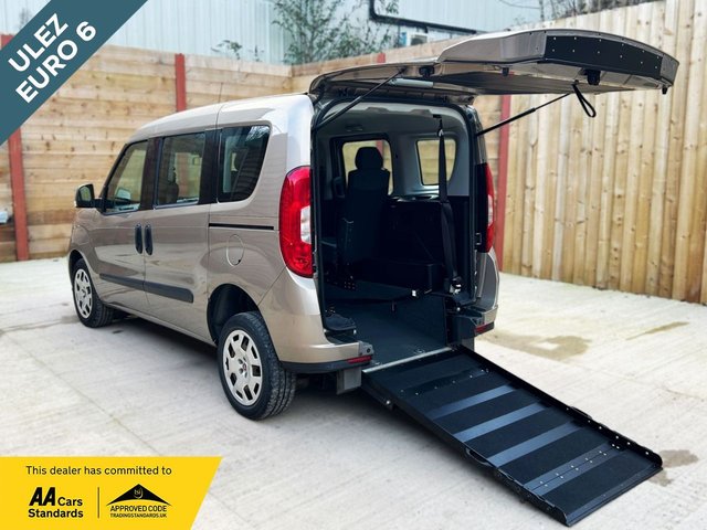 View our Fiat Doblo 4 Seat Petrol Wheelchair Accessible Disabled Access Vehicle WAV