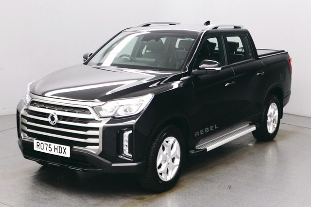 2025 75 KGM MUSSO 2.2D Rebel 4WD 202 BHP Double Cab Pickup Euro 6 ULEZ Free 5-Year or 100,000 Mile Warranty | Rear-view camera | Luxury TPU leather seats | 12.3&rdquo; HD screen