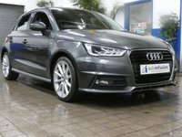 USED 2018 67 AUDI A1 1.4 TFSI CoD S line Sportback 5dr Petrol Manual Euro 6 (s/s) (Nav) (150 ps) SAT NAV BLUETOOTH PART LEATHER INTERIOR CRUISE CONTROL PARKING SENSORS 2 OWNER SERVICE HISTORY