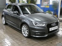 USED 2018 67 AUDI A1 1.4 TFSI CoD S line Sportback 5dr Petrol Manual Euro 6 (s/s) (Nav) (150 ps) SAT NAV BLUETOOTH PART LEATHER INTERIOR CRUISE CONTROL PARKING SENSORS 2 OWNER SERVICE HISTORY