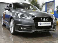USED 2018 67 AUDI A1 1.4 TFSI CoD S line Sportback 5dr Petrol Manual Euro 6 (s/s) (Nav) (150 ps) SAT NAV BLUETOOTH PART LEATHER INTERIOR CRUISE CONTROL PARKING SENSORS 2 OWNER SERVICE HISTORY