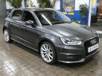 USED 2018 67 AUDI A1 1.4 TFSI CoD S line Sportback 5dr Petrol Manual Euro 6 (s/s) (Nav) (150 ps) SAT NAV BLUETOOTH PART LEATHER INTERIOR CRUISE CONTROL PARKING SENSORS 2 OWNER SERVICE HISTORY