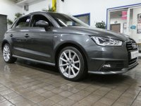 USED 2018 67 AUDI A1 1.4 TFSI CoD S line Sportback 5dr Petrol Manual Euro 6 (s/s) (Nav) (150 ps) SAT NAV BLUETOOTH PART LEATHER INTERIOR CRUISE CONTROL PARKING SENSORS 2 OWNER SERVICE HISTORY