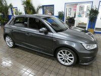 USED 2018 67 AUDI A1 1.4 TFSI CoD S line Sportback 5dr Petrol Manual Euro 6 (s/s) (Nav) (150 ps) SAT NAV BLUETOOTH PART LEATHER INTERIOR CRUISE CONTROL PARKING SENSORS 2 OWNER SERVICE HISTORY