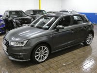 USED 2018 67 AUDI A1 1.4 TFSI CoD S line Sportback 5dr Petrol Manual Euro 6 (s/s) (Nav) (150 ps) SAT NAV BLUETOOTH PART LEATHER INTERIOR CRUISE CONTROL PARKING SENSORS 2 OWNER SERVICE HISTORY