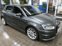 USED 2018 67 AUDI A1 1.4 TFSI CoD S line Sportback 5dr Petrol Manual Euro 6 (s/s) (Nav) (150 ps) SAT NAV BLUETOOTH PART LEATHER INTERIOR CRUISE CONTROL PARKING SENSORS 2 OWNER SERVICE HISTORY
