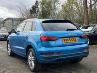 USED 2015 65 AUDI Q3 2.0 TDI S line SUV 5dr Diesel Manual Euro 6 (s/s) (150 ps) THIS CAR COMES WITH 6 MONTHS WARRANTY, BREAKDOWN COVER & RECOVERY +  FRONT AND REAR PARKING SENSORS +  BLUETOOTH CONNECTION +  DAB RADIO +  USB CONNECTION +  TRACTION CONTROL +  DATY TIME RUNNING LIGHTS +  4 WAY ELECTRIC LUMBAR SUPPORT +  LEATHER STITCHED STEERING WHEEL +  AUTO HEADLIGHTS +  AUTO START/STOP +  DYNAMIC DRIVE SELECT +  DIGITAL SPEEDOMETER +  FRONT CUPHOLDERS +  FRONT ARM REST +  HEATED WING MIRRORS +  CLUSTER ILLUMINATION +  SPEED WARNING +  VOICE CONTROLS +  CENTRAL LOCKING +