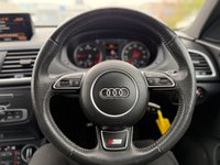 USED 2015 65 AUDI Q3 2.0 TDI S line SUV 5dr Diesel Manual Euro 6 (s/s) (150 ps) THIS CAR COMES WITH 6 MONTHS WARRANTY, BREAKDOWN COVER & RECOVERY +  FRONT AND REAR PARKING SENSORS +  BLUETOOTH CONNECTION +  DAB RADIO +  USB CONNECTION +  TRACTION CONTROL +  DATY TIME RUNNING LIGHTS +  4 WAY ELECTRIC LUMBAR SUPPORT +  LEATHER STITCHED STEERING WHEEL +  AUTO HEADLIGHTS +  AUTO START/STOP +  DYNAMIC DRIVE SELECT +  DIGITAL SPEEDOMETER +  FRONT CUPHOLDERS +  FRONT ARM REST +  HEATED WING MIRRORS +  CLUSTER ILLUMINATION +  SPEED WARNING +  VOICE CONTROLS +  CENTRAL LOCKING +