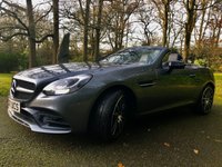 USED 2017 17 MERCEDES-BENZ SLC 2.0 SLC200 AMG Line Convertible 2dr Petrol G-Tronic Euro 6 (s/s) (184 ps) 2 OWNERS WITH ONLY 31,000 MILES//FULL MERC SERVICE HISTORY//AIR-SCARF//PARKTRONICFRONT AND REAR//COLLISION PREVENTION ASSIST//APPLE-PLAY//PANORAMIC VARIO-ROOF//HEATED SEATS\\AMG NIGHT AND SPORT PACKS AND BODY STYLING// NAPPA SPORTS MULTI-FUNC-STEERING WHEEL//BLACK LEATHER UPHOLSTERY AMG Line Convertible 2dr Petrol G-Tronic Euro 6 (s/s) (184 ps) 2 OWNERS WITH ONLY 31,000 MILES//FULL MERC SERVICE HISTORY//AIR-SCARF//PARKTRONICFRONT AND REAR//COLLISION PREVENTION ASSIST//APPLE-PLAY//PANORAMIC VARIO-ROOF//HEATED SEATS\AMG NIGHT AND SPORT PACKS AND BODY STYLING// NAPPA SPORTS MULTI-FUNC-STEERING WHEEL//BLACK LEATHER Glass Sunroof - Tinted, AIRSCARF - Neck Level Heating System, Heated Front Seats, Leather - Black Sports Seats with Red Stitching and Sports Seat Piping...