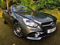 USED 2017 17 MERCEDES-BENZ SLC 2.0 SLC200 AMG Line Convertible 2dr Petrol G-Tronic Euro 6 (s/s) (184 ps) 2 OWNERS WITH ONLY 31,000 MILES//FULL MERC SERVICE HISTORY//AIR-SCARF//PARKTRONICFRONT AND REAR//COLLISION PREVENTION ASSIST//APPLE-PLAY//PANORAMIC VARIO-ROOF//HEATED SEATS\\AMG NIGHT AND SPORT PACKS AND BODY STYLING// NAPPA SPORTS MULTI-FUNC-STEERING WHEEL//BLACK LEATHER UPHOLSTERY AMG Line Convertible 2dr Petrol G-Tronic Euro 6 (s/s) (184 ps) 2 OWNERS WITH ONLY 31,000 MILES//FULL MERC SERVICE HISTORY//AIR-SCARF//PARKTRONICFRONT AND REAR//COLLISION PREVENTION ASSIST//APPLE-PLAY//PANORAMIC VARIO-ROOF//HEATED SEATS\AMG NIGHT AND SPORT PACKS AND BODY STYLING// NAPPA SPORTS MULTI-FUNC-STEERING WHEEL//BLACK LEATHER Glass Sunroof - Tinted, AIRSCARF - Neck Level Heating System, Heated Front Seats, Leather - Black Sports Seats with Red Stitching and Sports Seat Piping...