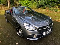 USED 2017 17 MERCEDES-BENZ SLC 2.0 SLC200 AMG Line Convertible 2dr Petrol G-Tronic Euro 6 (s/s) (184 ps) 2 OWNERS WITH ONLY 31,000 MILES//FULL MERC SERVICE HISTORY//AIR-SCARF//PARKTRONICFRONT AND REAR//COLLISION PREVENTION ASSIST//APPLE-PLAY//PANORAMIC VARIO-ROOF//HEATED SEATS\\AMG NIGHT AND SPORT PACKS AND BODY STYLING// NAPPA SPORTS MULTI-FUNC-STEERING WHEEL//BLACK LEATHER UPHOLSTERY AMG Line Convertible 2dr Petrol G-Tronic Euro 6 (s/s) (184 ps) 2 OWNERS WITH ONLY 31,000 MILES//FULL MERC SERVICE HISTORY//AIR-SCARF//PARKTRONICFRONT AND REAR//COLLISION PREVENTION ASSIST//APPLE-PLAY//PANORAMIC VARIO-ROOF//HEATED SEATS\AMG NIGHT AND SPORT PACKS AND BODY STYLING// NAPPA SPORTS MULTI-FUNC-STEERING WHEEL//BLACK LEATHER Glass Sunroof - Tinted, AIRSCARF - Neck Level Heating System, Heated Front Seats, Leather - Black Sports Seats with Red Stitching and Sports Seat Piping...