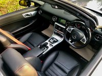USED 2017 17 MERCEDES-BENZ SLC 2.0 SLC200 AMG Line Convertible 2dr Petrol G-Tronic Euro 6 (s/s) (184 ps) 2 OWNERS WITH ONLY 31,000 MILES//FULL MERC SERVICE HISTORY//AIR-SCARF//PARKTRONICFRONT AND REAR//COLLISION PREVENTION ASSIST//APPLE-PLAY//PANORAMIC VARIO-ROOF//HEATED SEATS\\AMG NIGHT AND SPORT PACKS AND BODY STYLING// NAPPA SPORTS MULTI-FUNC-STEERING WHEEL//BLACK LEATHER UPHOLSTERY AMG Line Convertible 2dr Petrol G-Tronic Euro 6 (s/s) (184 ps) 2 OWNERS WITH ONLY 31,000 MILES//FULL MERC SERVICE HISTORY//AIR-SCARF//PARKTRONICFRONT AND REAR//COLLISION PREVENTION ASSIST//APPLE-PLAY//PANORAMIC VARIO-ROOF//HEATED SEATS\AMG NIGHT AND SPORT PACKS AND BODY STYLING// NAPPA SPORTS MULTI-FUNC-STEERING WHEEL//BLACK LEATHER Glass Sunroof - Tinted, AIRSCARF - Neck Level Heating System, Heated Front Seats, Leather - Black Sports Seats with Red Stitching and Sports Seat Piping...
