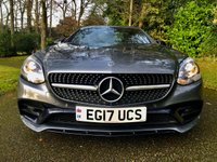 USED 2017 17 MERCEDES-BENZ SLC 2.0 SLC200 AMG Line Convertible 2dr Petrol G-Tronic Euro 6 (s/s) (184 ps) 2 OWNERS WITH ONLY 31,000 MILES//FULL MERC SERVICE HISTORY//AIR-SCARF//PARKTRONICFRONT AND REAR//COLLISION PREVENTION ASSIST//APPLE-PLAY//PANORAMIC VARIO-ROOF//HEATED SEATS\\AMG NIGHT AND SPORT PACKS AND BODY STYLING// NAPPA SPORTS MULTI-FUNC-STEERING WHEEL//BLACK LEATHER UPHOLSTERY AMG Line Convertible 2dr Petrol G-Tronic Euro 6 (s/s) (184 ps) 2 OWNERS WITH ONLY 31,000 MILES//FULL MERC SERVICE HISTORY//AIR-SCARF//PARKTRONICFRONT AND REAR//COLLISION PREVENTION ASSIST//APPLE-PLAY//PANORAMIC VARIO-ROOF//HEATED SEATS\AMG NIGHT AND SPORT PACKS AND BODY STYLING// NAPPA SPORTS MULTI-FUNC-STEERING WHEEL//BLACK LEATHER Glass Sunroof - Tinted, AIRSCARF - Neck Level Heating System, Heated Front Seats, Leather - Black Sports Seats with Red Stitching and Sports Seat Piping...