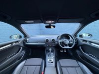 USED 2017 67 AUDI A3 1.5 TFSI CoD Black Edition Saloon 4dr Petrol S Tronic Euro 6 (s/s) (150 ps) Dual zone climate control A/C, Powered Tailgate, S Line Part Leather Seats, Satellite navigation, Apple Car Play, Cruise control, Bluetooth, Voice control, USB input, Auto wipers, Dynamic drive modes, Heated folding wingmirrors, DAB radio, LED daytime running lights, Rear sensors, Auto headlights, 18" Alloy wheels.