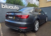 USED 2019 19 AUDI A4 2.0 TFSI 40 S line Saloon 4dr Petrol S Tronic Euro 6 (s/s) (190 ps) Front & Rear Parking Sensors, Heated Leather Seats, Sat Nav, Bluetooth, 3 Zone Climate Control, Cruise Control, DAB Radio, Auto Lights and Wipers, Heated Wingmirrors,  Apple Car Play, Android Auto, USB Charging, Voice Control, LED Running Lights, Privacy Glass, Keyless Drive.