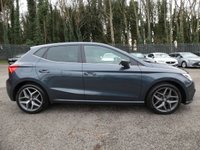 USED 2021 21 SEAT IBIZA 1.0 TSI XCELLENCE 5d 110 S/S 1 OWNER, FULL SERVICE HISTORY, SAT NAV, APPLE CARPLAY ANDROID AUTO & MIRROR LINK, 17 INCH DIAMOND CUT ALLOY WHEELS, DUAL ZONE CLIMATE CONTROL A/C, KEYLESS START & ENTRY, LEATHER / MICROSUEDE UPHOLSTERY, DAB RADIO, BLUETOOTH PHONE & MUSIC STREAMING, CRUISE CONTROL & SPEED LIMITER, FRONT ASSIST, AMBIENT LIGHTING, 6 SPEED MANUAL GEARBOX, START STOP, FRONT FOG LIGHTS, FULL LED HEADLIGHTS WITH DAYTIME RUNNING LIGHTS, SPORT SEATS, LEATHER MULTIFUNCTION STEERING WHEEL, ELECTRIC FOLDING MIRRORS, 2X USB
