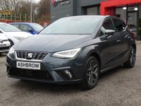 USED 2021 21 SEAT IBIZA 1.0 TSI XCELLENCE 5d 110 S/S 1 OWNER, FULL SERVICE HISTORY, SAT NAV, APPLE CARPLAY ANDROID AUTO & MIRROR LINK, 17 INCH DIAMOND CUT ALLOY WHEELS, DUAL ZONE CLIMATE CONTROL A/C, KEYLESS START & ENTRY, LEATHER / MICROSUEDE UPHOLSTERY, DAB RADIO, BLUETOOTH PHONE & MUSIC STREAMING, CRUISE CONTROL & SPEED LIMITER, FRONT ASSIST, AMBIENT LIGHTING, 6 SPEED MANUAL GEARBOX, START STOP, FRONT FOG LIGHTS, FULL LED HEADLIGHTS WITH DAYTIME RUNNING LIGHTS, SPORT SEATS, LEATHER MULTIFUNCTION STEERING WHEEL, ELECTRIC FOLDING MIRRORS, 2X USB