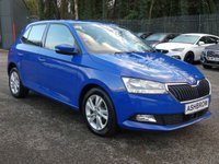 USED 2020 70 SKODA FABIA 1.0 SE 5d 60 S/S FULL SERVICE HISTORY, 1 OWNER FROM NEW, SMARTLINK FOR APPLE CARPLAY ANDROID AUTO & MIRROR LINK (GIVES YOU SAT NAV), REAR PARKING SENSORS WITH DISPLAY, DAB RADIO, BLUETOOTH PHONE & MUSIC, SPEED LIMITER, USB INPUT, MANUAL GEARBOX, DAYTIME RUNNING LIGHTS, FRONT FOG LIGHTS, 15 INCH ALLOY WHEELS, LEATHER MULTIFUNCTION STEERING WHEEL, AIR CONDITIONING, MFD TRIP COMPUTER WITH DIGITAL SPEEDOMETER, SD CARD READER, FRONT ASSIST, ELECTRIC HEATED MIRRORS, ELECTRIC WINDOWS, ISO FIX