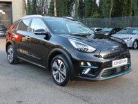 USED 2021 71 KIA NIRO 64kWh 3 5d Electric Auto (201 bhp) 1 OWNER FROM NEW, SAT NAV, FULL BLACK LEATHER INTERIOR, REVERSING CAMERA, HEATED SEATS & STEERING WHEEL, FRONT & REAR PARKING SENSORS, APPLE CARPLAY & ANDROID AUTO, DIGITAL DASH, 17 INCH ALLOYS, PRIVACY GLASS, FOLDING MIRRORS, LANE ASSIST, FORWARD COLLISION AVOIDANCE, ADAPTIVE CRUISE, DAB, BLUETOOTH, ELECTRIC DRIVER'S SEAT, WIRELESS PHONE CHARGER, AIR CON, PADDLE SHIFT, RAIN & LIGHT SENSORS, ISO FIX, USB PORTS, AUTO HOLD, VOICE RECOGNITION, SERVICE HISTORY