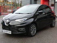 USED 2020 70 RENAULT ZOE R135 52kWh GT Line 5d Electric Auto (i, Rapid Charge) (134 bhp) FULL RENAULT SERVICE HISTORY, 1 OWNER FROM NEW, SAT NAV, APPLE CARPLAY / ANDROID AUTO, REVERSING CAMERA, FRONT & REAR PARKING SENSORS WITH DISPLAY, DAB RADIO, BLUETOOTH, KEYLESS ENTRY & START, &frac12; LEATHER INTERIOR, ELECTRIC FOLDING HEATED MIRROR, DIGITAL DASH, BLIND SPOT WARNING, LANE DEPARTURE WARNING, LANE KEEP ASSIST, CRUISE CONTROL & SPEED LIMITER, LED LIGHTS, 16 INCH ALLOYS, LEATHER MFSW, AUTO LIGHTS & WIPERS, CLIMATE CONTROL, AUX & USB PORTS, ILLUMINATING VANITY MIRRORS, ISO FIX