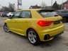 USED 2019 68 AUDI A1 1.0 TFSI 30 S line Sportback 5dr Petrol Manual Euro 6 (s/s) (116 ps) Finished in PYTHON YELLOW with contrasting SPORTS PART LEATHER trim. This Audi A1 Sportback is a posh sporty small car that is comfortable, practical and great fun to drive. If you're looking for a sporty, small, easy-to-drive car but don't want to compromise on quality, then this car is well worth a look. Features include, APPLE PLAY, 17" Alloys, A/C, DAB Radio, B/Tooth, Cruise, Park Sensors and much more. Dealer serviced at 4896 miles, 10717 miles, 18519 miles, 30274 miles and 38701 miles