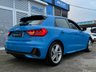 USED 2019 19 AUDI A1 1.5 TFSI 35 S line Sportback 5dr Petrol S Tronic Euro 6 (s/s) (150 ps) Finished in TURBO BLUE with contrasting SPORTS trim. This Audi A1 Sportback is a posh sporty small car that is comfortable, practical and great fun to drive. If you're looking for a sporty, small, easy-to-drive car but don't want to compromise on quality, then this car is well worth a look. Features include, APPLE PLAY, Alloys, A/C, DAB Radio, B/Tooth, Cruise Control and much more. Dealer serviced at 11236 miles and at 42879 miles.