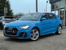 USED 2019 19 AUDI A1 1.5 TFSI 35 S line Sportback 5dr Petrol S Tronic Euro 6 (s/s) (150 ps) Finished in TURBO BLUE with contrasting SPORTS trim. This Audi A1 Sportback is a posh sporty small car that is comfortable, practical and great fun to drive. If you're looking for a sporty, small, easy-to-drive car but don't want to compromise on quality, then this car is well worth a look. Features include, APPLE PLAY, Alloys, A/C, DAB Radio, B/Tooth, Cruise Control and much more. Dealer serviced at 11236 miles and at 42879 miles.