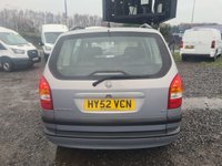 USED 2002 52 VAUXHALL ZAFIRA 1.8i 16v Elegance MPV 5dr Petrol Manual (207 g/km, 123 bhp) clearance vehicle