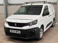 USED 2020 70 PEUGEOT PARTNER 1.5 BLUEHDI 100BHP PROFESSIONAL L2 LWB CREW VAN - NO VAT 