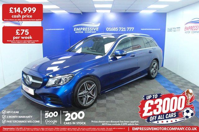 View our Mercedes-Benz C-Class 2.0 C220d AMG Line (Premium) Estate 5dr Diesel G-Tronic+ Euro 6 (s/s) (194 ps)