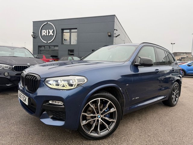 2017 BMW X3 3.0 30d M Sport SUV 5dr Diesel Auto xDrive Euro 6 (s/s) (265 ps)-Factory Extras Worth £10,100-Finished In Phytonic Blue Metallic-Cognac Vernasca Leather Upholstery-M Sport Plus Package-Head Up Display-20 Inch Alloy Wheels-Panoramic Glass Sunroof-Visibility Pack-Tech Pack-Digital Dash-Superb Example With Top Specification. - Photo 2