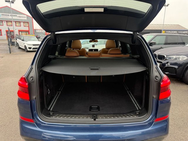 2017 BMW X3 3.0 30d M Sport SUV 5dr Diesel Auto xDrive Euro 6 (s/s) (265 ps)-Factory Extras Worth £10,100-Finished In Phytonic Blue Metallic-Cognac Vernasca Leather Upholstery-M Sport Plus Package-Head Up Display-20 Inch Alloy Wheels-Panoramic Glass Sunroof-Visibility Pack-Tech Pack-Digital Dash-Superb Example With Top Specification. - Photo 7