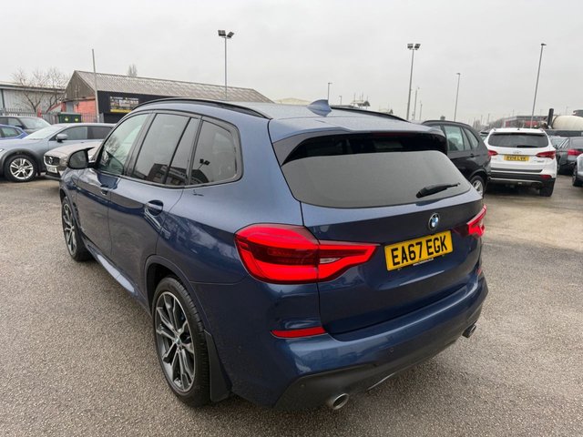 2017 BMW X3 3.0 30d M Sport SUV 5dr Diesel Auto xDrive Euro 6 (s/s) (265 ps)-Factory Extras Worth £10,100-Finished In Phytonic Blue Metallic-Cognac Vernasca Leather Upholstery-M Sport Plus Package-Head Up Display-20 Inch Alloy Wheels-Panoramic Glass Sunroof-Visibility Pack-Tech Pack-Digital Dash-Superb Example With Top Specification. - Photo 5