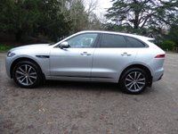 USED 2018 18 JAGUAR F-PACE 2.0 P250i R-Sport SUV 5dr Petrol Auto AWD Euro 6 (s/s) (250 ps) PANO ROOF, BLACK & RED LEATHER