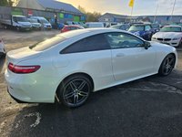 USED 2018 18 MERCEDES-BENZ E-CLASS Mercedes E300 AMG Line Premium Plus Coupe, 69,900 miles, Automatic, Leather, Sat Nav, Reverse Camera, Heated Seats, 19in Alloys, ULEZ compliant. This 2018 Mercedes Benz E Class E300 AMG Line (Premium Plus) boasts a remarkable history with only two previous owners, boasts a full dealership service history, with its last service completed on 3rd January 2025 at 61,807 miles offering a unique opportunity to acquire a well cared for example.  This sophisticated saloon features a powerful yet efficient 2.0 litre petrol engine, meeting Euro 6 emissions standards.  The AMG Line trim enhances its sporty appeal, complemented by the desirable Nigh