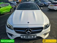USED 2018 18 MERCEDES-BENZ E-CLASS Mercedes E300 AMG Line Premium Plus Coupe, 69,900 miles, Automatic, Leather, Sat Nav, Reverse Camera, Heated Seats, 19in Alloys, ULEZ compliant. This 2018 Mercedes Benz E Class E300 AMG Line (Premium Plus) boasts a remarkable history with only two previous owners, boasts a full dealership service history, with its last service completed on 3rd January 2025 at 61,807 miles offering a unique opportunity to acquire a well cared for example.  This sophisticated saloon features a powerful yet efficient 2.0 litre petrol engine, meeting Euro 6 emissions standards.  The AMG Line trim enhances its sporty appeal, complemented by the desirable Nigh