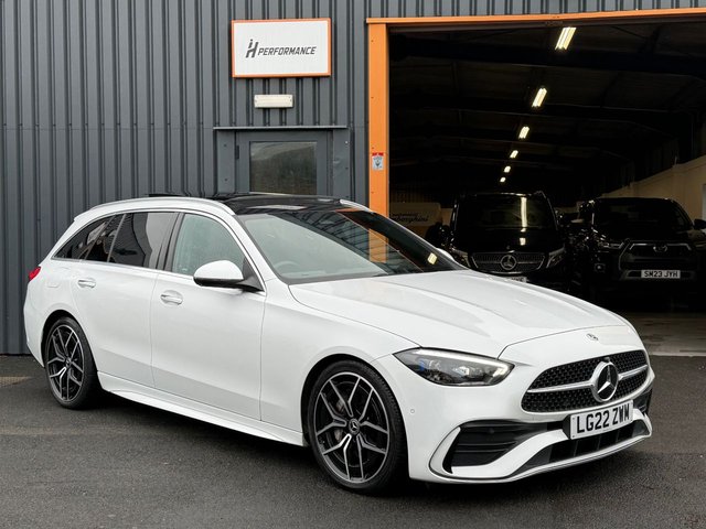 2022 MERCEDES C CLASS 2.0 C300DH MHEV AMG LINE PREMIUM PLUS ESTATE 5DR DIESEL HYBRID G... photo