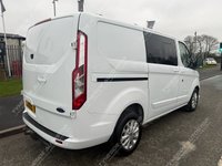USED 2022 72 FORD TRANSIT CUSTOM 2.0 300 EcoBlue Limited Crew Van Double Cab 5dr Diesel Auto L1 H1 Euro 6 (s/s) (170 ps) 