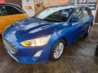 USED 2019 19 FORD FOCUS 1.5 EcoBlue Titanium Estate 5dr Diesel Manual Euro 6 (s/s) (120 ps) ** DIESEL..........ESTATE.........6 SPEED.........78,903 MILES...........�&pound;195 ROAD TAX......... 61 MPG.........2 KEYS...........TITANIUM EDITION.........,.MEDIA SCREEN............SATNAV.............BLUETOOTH.........AIRCON.............CLIMATE CONTROL...........PARKING SENSORS.............ALLOYS........,..STUNNING IN METALIC BLUE ** 
