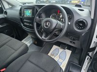 USED 2022 22 MERCEDES-BENZ VITO 2.0 114 CDI Progressive XLWB Panel van, 54,800 miles, Automatic, Cruise Control, Reverse Camera, ULEZ Euro 6 diesel. Final price plus VAT @ 20%. This 2022 Mercedes Benz Vito 114 CDI Progressive is a standout choice, boasting a single owner and a recent service completed on 28th October 2024 at 49,950 miles, ensuring it is well maintained. This L3 Euro 6 compliant model features a robust 2.0 litre diesel engine delivering 134 bhp, paired with a smooth G Tronic automatic transmission for rear wheel drive. The Progressive trim level comes equipped with the convenient Audio 30 system, offering seamless integration with Android Auto, Apple Ca